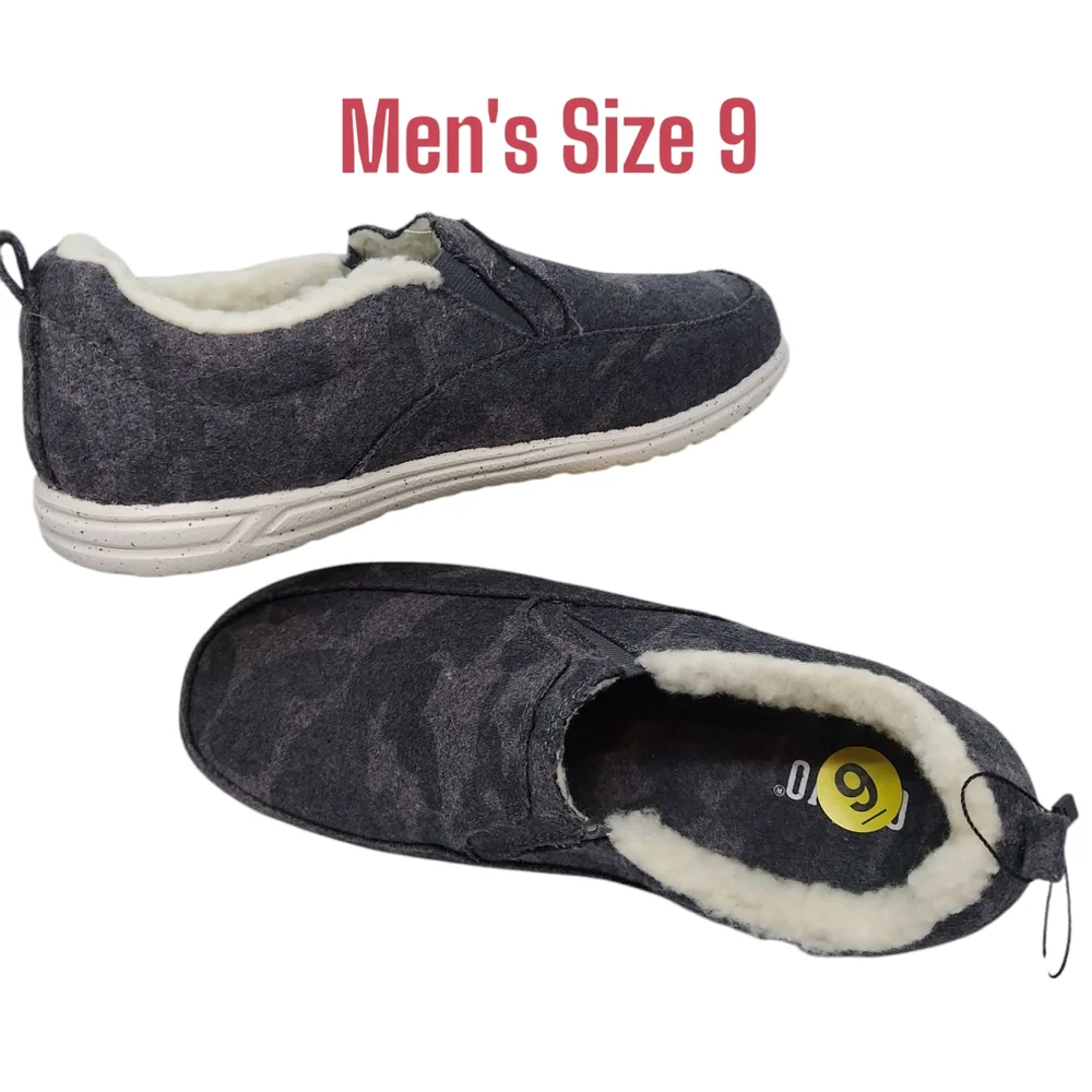 Crevo Gray Camouflage Slip-On Shoes Men's Size 9 NWOT